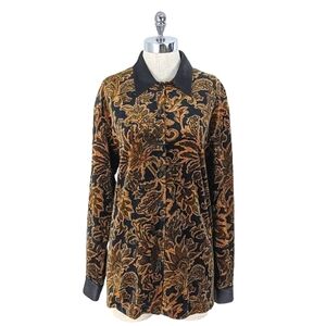 vintage 90's velour blouse